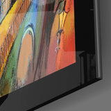 Houses Glass Wall Art.