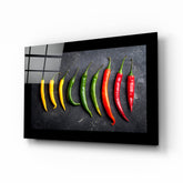 Peppers Glass Wall Art.