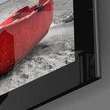 Red Boat Glass Wall Art.