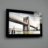 Brooklyn Bridge Glass Wall Art.