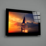 Galata Tower Glass Wall Art.