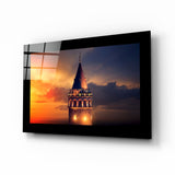 Galata Tower Glass Wall Art.