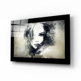 Woman Glass Wall Art.