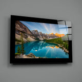 Lake View Glass Wall Art.