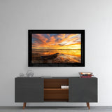 Clouds and Sunset Glass Wall Art.