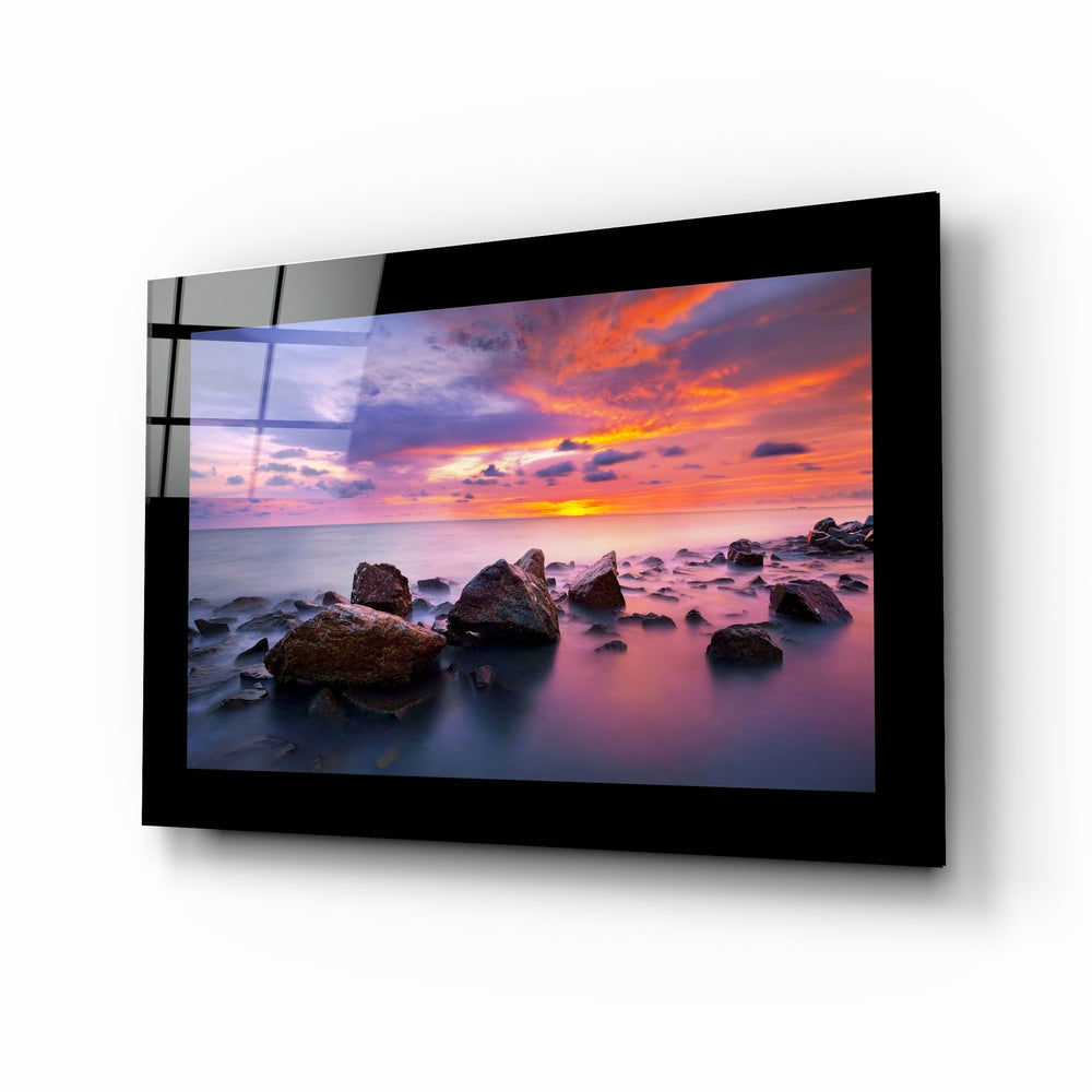 Sunset Glass Wall Art.