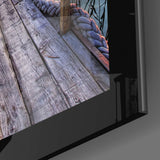 Sunset and the Birds Glass Wall Art.