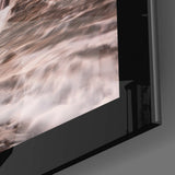 Cloudy Waves Glass Wall Art.