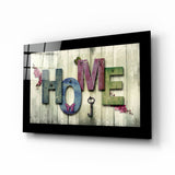 Home Glass Wall Art.