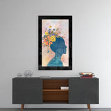 Flowery Thoughts Glass Wall Art.