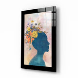 Flowery Thoughts Glass Wall Art.
