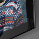 Human Deer Glass Wall Art.