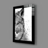 Wolf Glass Wall Art.
