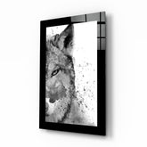 Wolf Glass Wall Art.