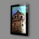 Galata Tower Glass Wall Art.