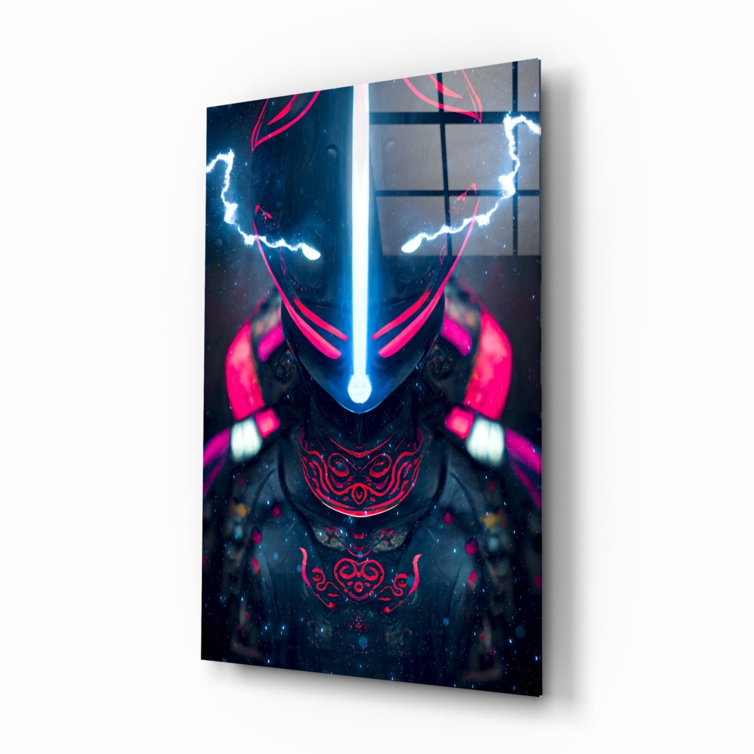 Thunder Fighter Glass Wall Art || Designer Collection.