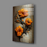 Timeless Flowers Glass Art || Designer Collection.