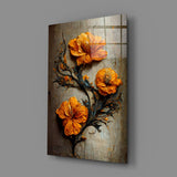 Timeless Flowers Glass Art || Designer Collection.