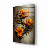 Timeless Flowers Glass Art || Designer Collection.