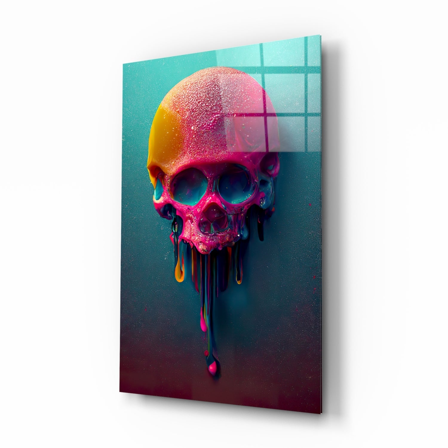 Melt of the Skull Glass Art  || Designer Collection.