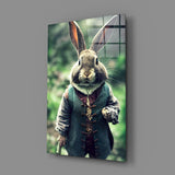 The Rabbit Glass Wall Art || Designer Collection.