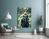 The Rabbit Glass Wall Art || Designer Collection.