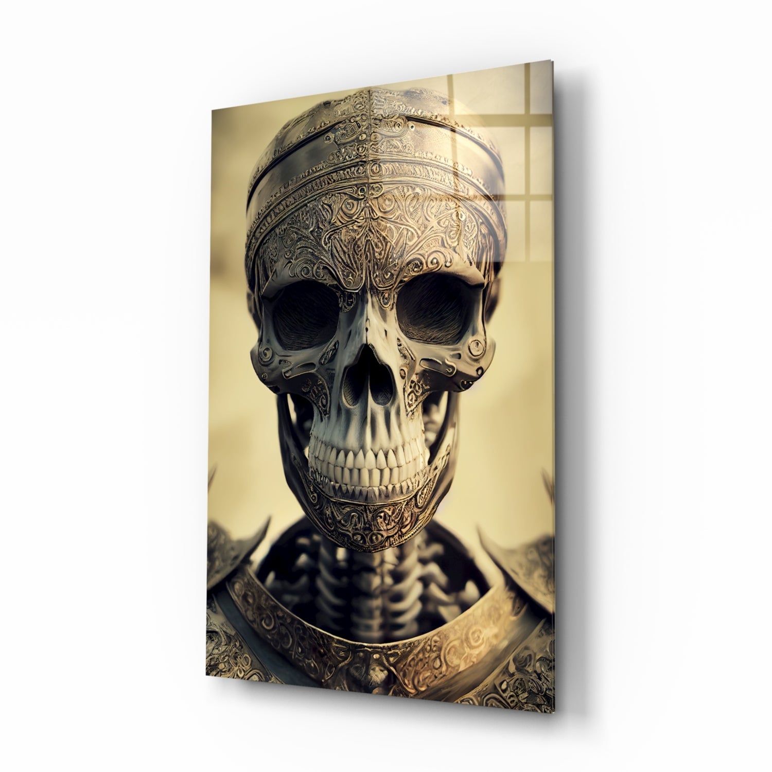 The Immortal Fighter Glass Wall Art || Designer Collection.