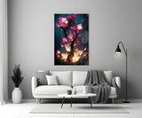 Fire Blooms Glass Art || Designer Collection.