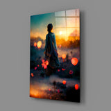Towards Sunset Glass Wall Art || Designer Collection.