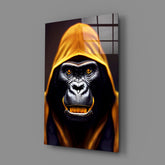 Angry Smile Glass Wall Art || Designer Collection.