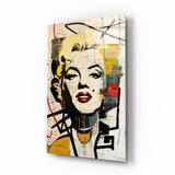 Marilyn Monroe Glass Wall Art || Designer Collection.