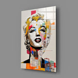 Marilyn Monroe Glass Wall Art || Designer Collection.
