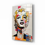 Marilyn Monroe Glass Wall Art || Designer Collection.