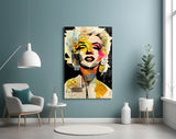 Marilyn Monroe Glass Wall Art || Designer Collection.