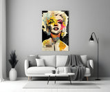 Marilyn Monroe Glass Wall Art || Designer Collection.