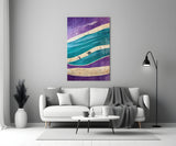 Waves Glass Wall Art || Designers Collection.