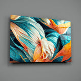 Flowerish Glass Wall Art || Designer Collection.