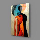 Hug Glass Wall Art || Designer Collection.
