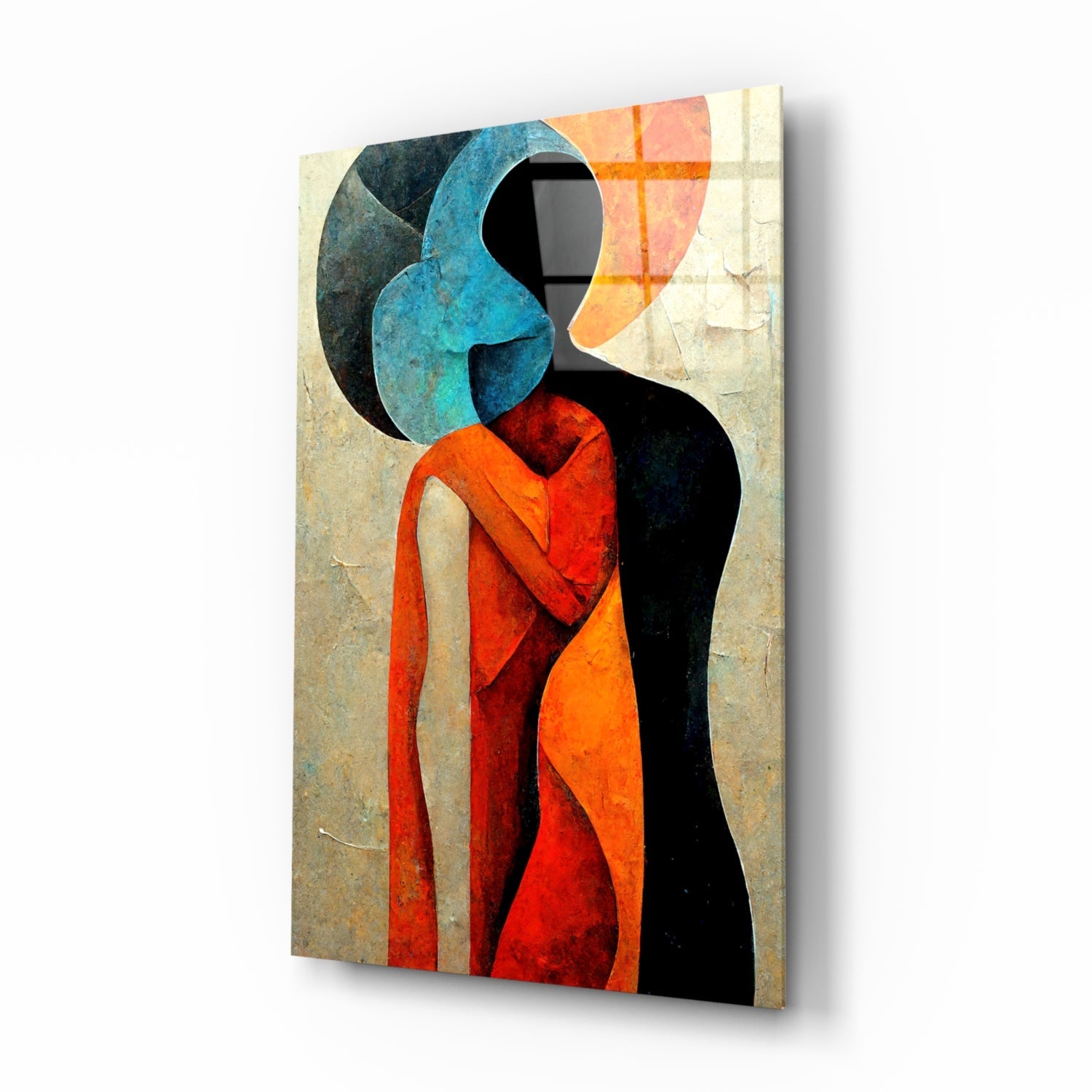 Hug Glass Wall Art || Designer Collection.