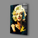Marilyn Monroe Glass Wall Art || Designer Collection.