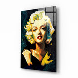 Marilyn Monroe Glass Wall Art || Designer Collection.