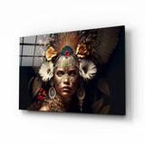 Queen of Flowers Glass Wall Art || Designer Collection.