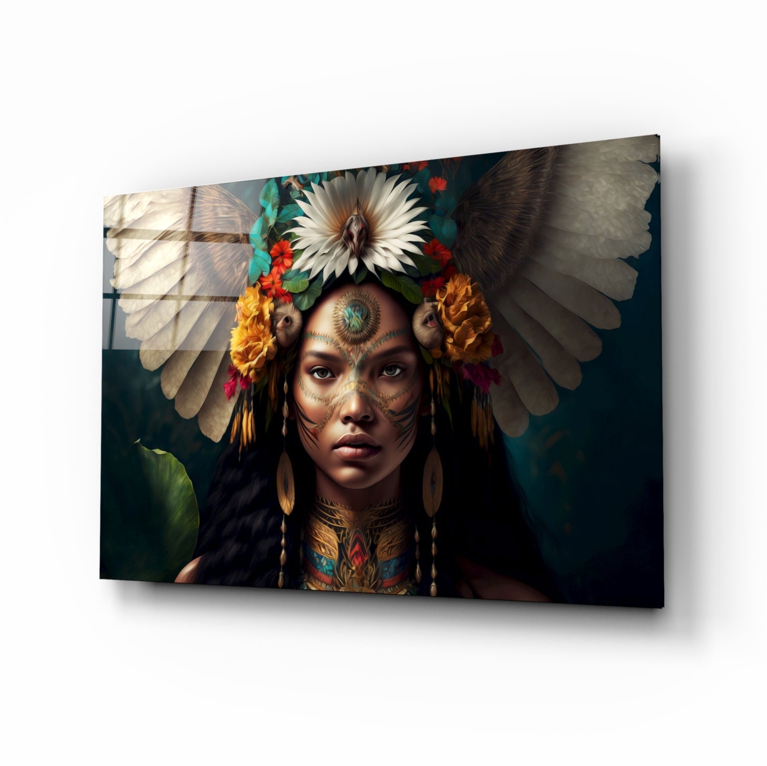 Beauty of the Clan Glass Wall Art || Designer Collection.