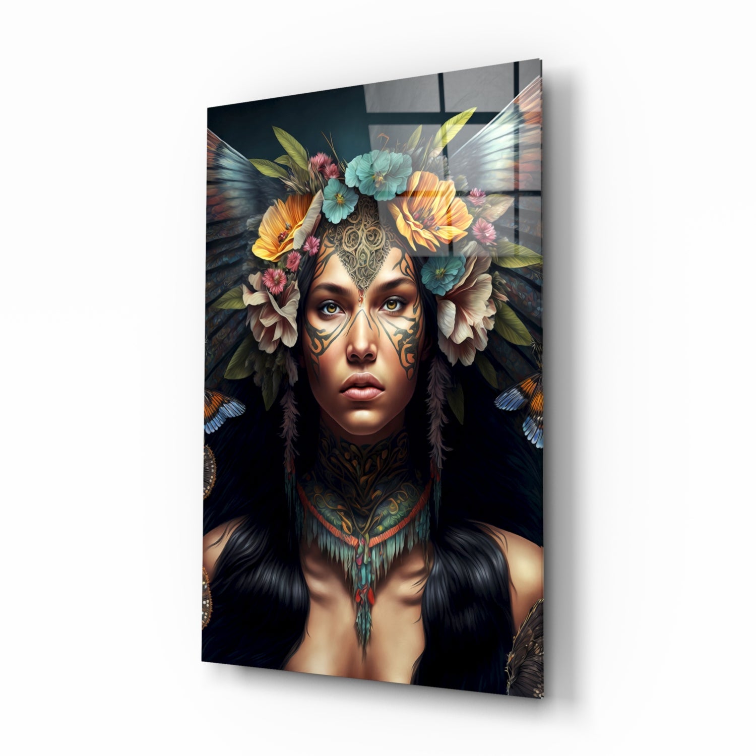 Warrior Beautiful Glass Wall Art || Designers Collection.