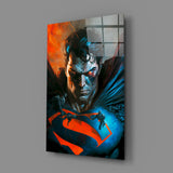 Bloody Superman Glass Wall Art || Designer Collection.