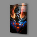 Bloody Superman Glass Wall Art || Designer Collection.
