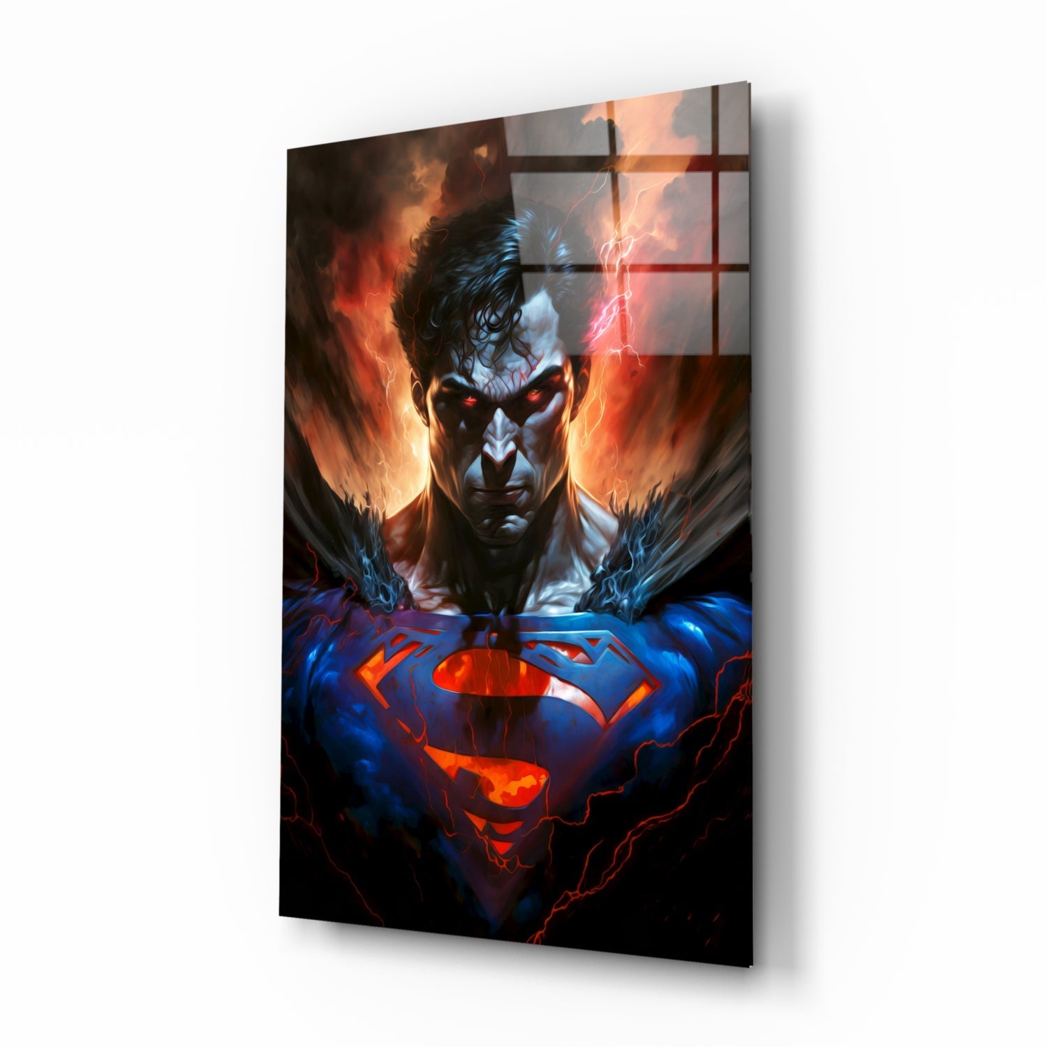 Bloody Superman Glass Wall Art || Designer Collection.