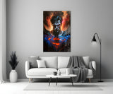 Bloody Superman Glass Wall Art || Designer Collection.