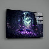 Mushrooms' Love Glass Wall Art || Designer Collection.