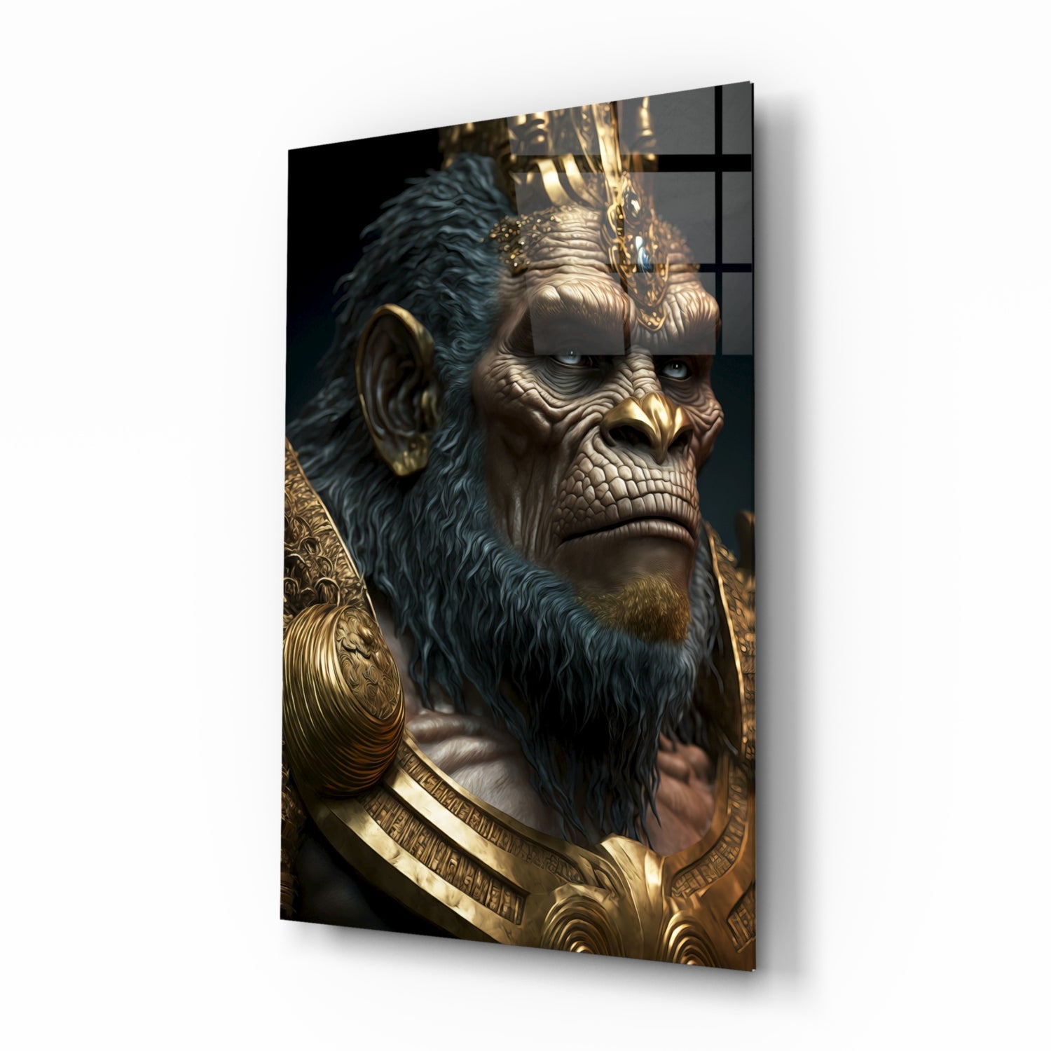 Ape King Glass Wall Art || Designer Collection.